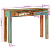 Console Table 43.3"x11.8"x29.5" Solid Wood Reclaimed