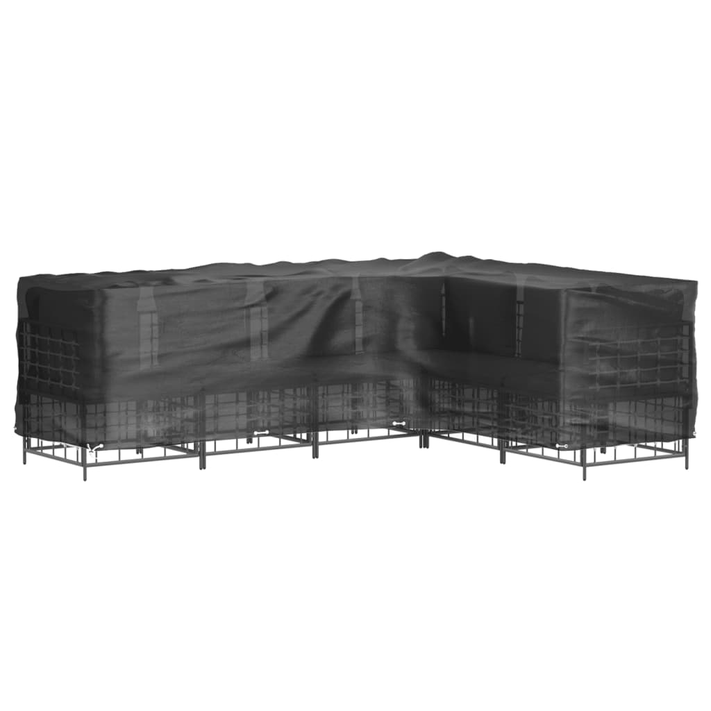 L-Shaped Garden Furniture Cover 16 Eyelets 210x260x80 cm