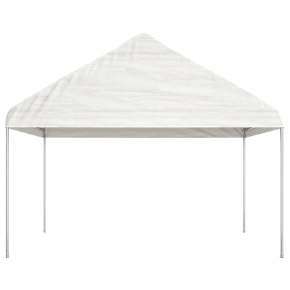 Gazebo With Roof | White | Polyethylene, galvanised steel | Large