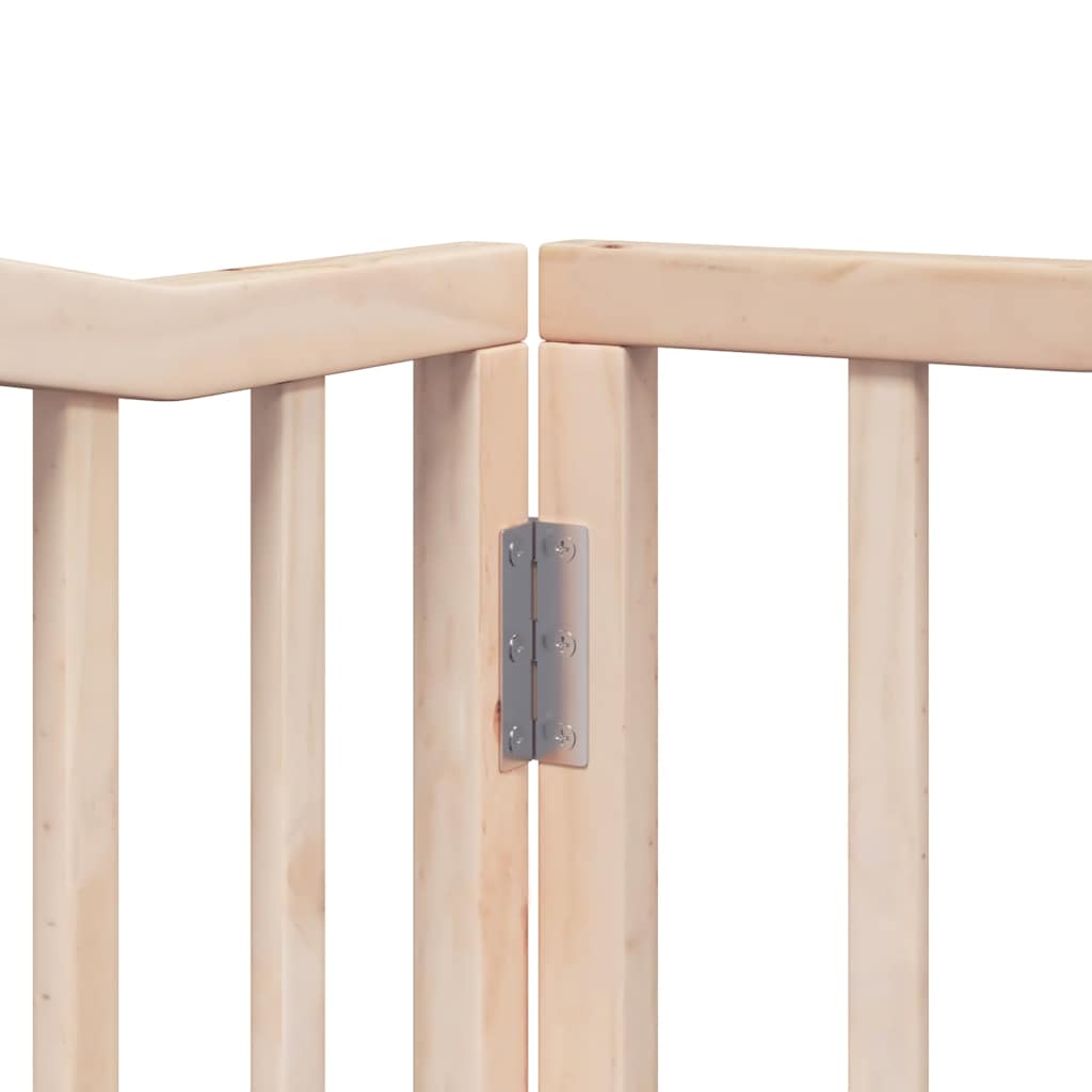 Dog Gate with Door Foldable 10 Panels 800 cm Poplar Wood