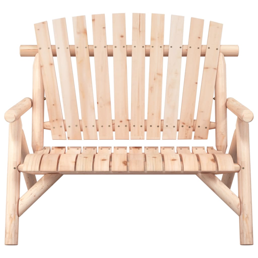 Garden Bench | Natural wood | Solid spruce wood | Medium | Ergonomic