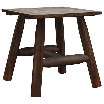 Side Table | Burned wood | Solid spruce wood | Small | Durable