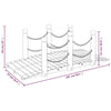 Garden Bridge with Chain Railings 150x67x56cm Solid Wood Spruce