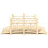 Garden Bridge with Railings 150x67x56cm Solid Wood Spruce