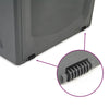 Storage Box Black 118x53x57 cm Polypropylene