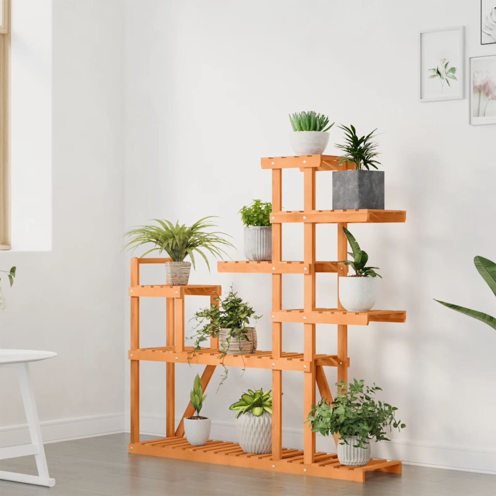 Flower Stand 110x25x111 cm Solid Wood Fir