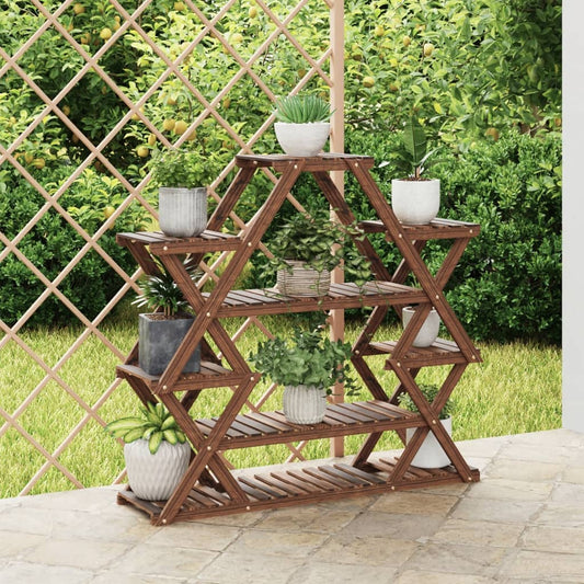 Flower Stand 110x25x105 cm Solid Wood Fir