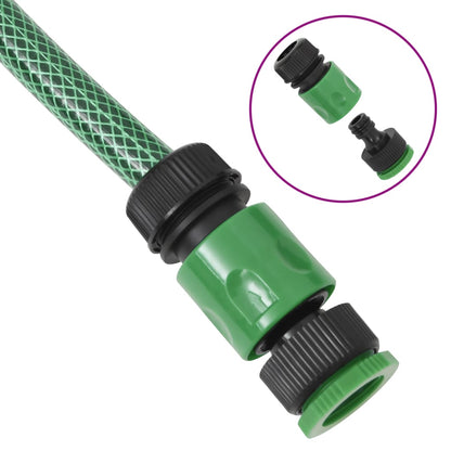 Garden Hose with Fitting Set Green 0.5" 20 m PVC