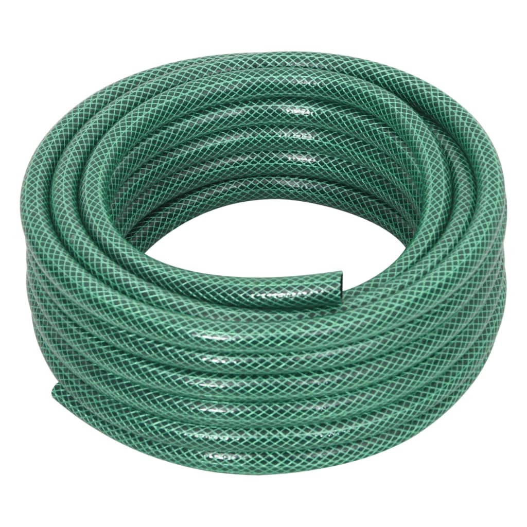 Garden Hose with Fitting Set Green 0.5" 30 m PVC