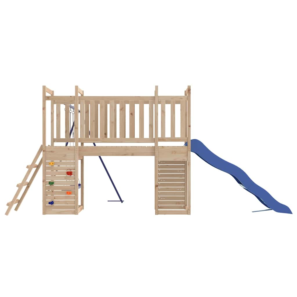Outdoor Playset | Natural wood | Solid pine wood | Large | Playground Set
