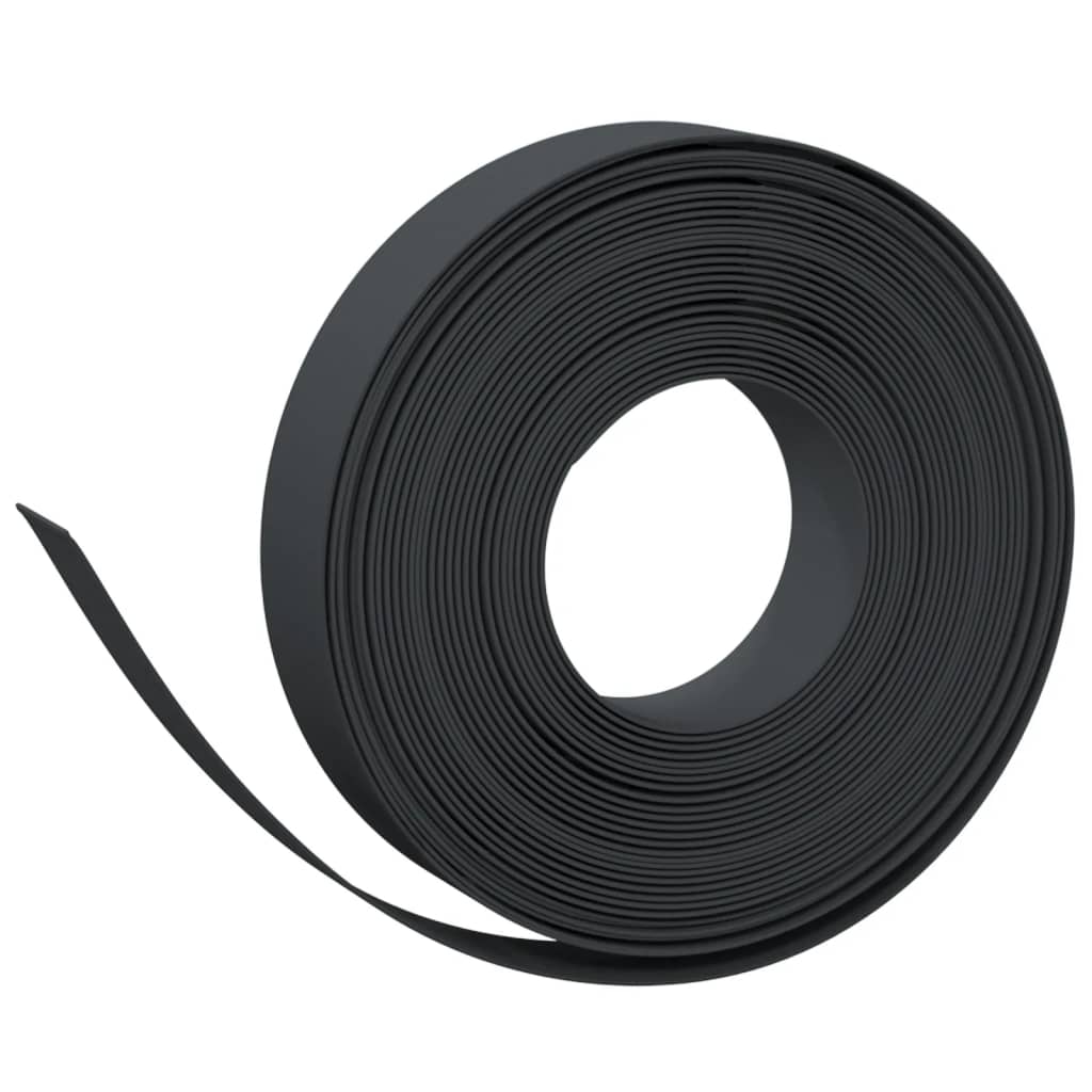 Garden Edgings 3 pcs Black 10 m 10 cm Polyethylene