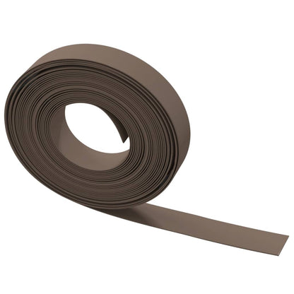 Garden Edgings 4 pcs Brown 10 m 10 cm Polyethylene