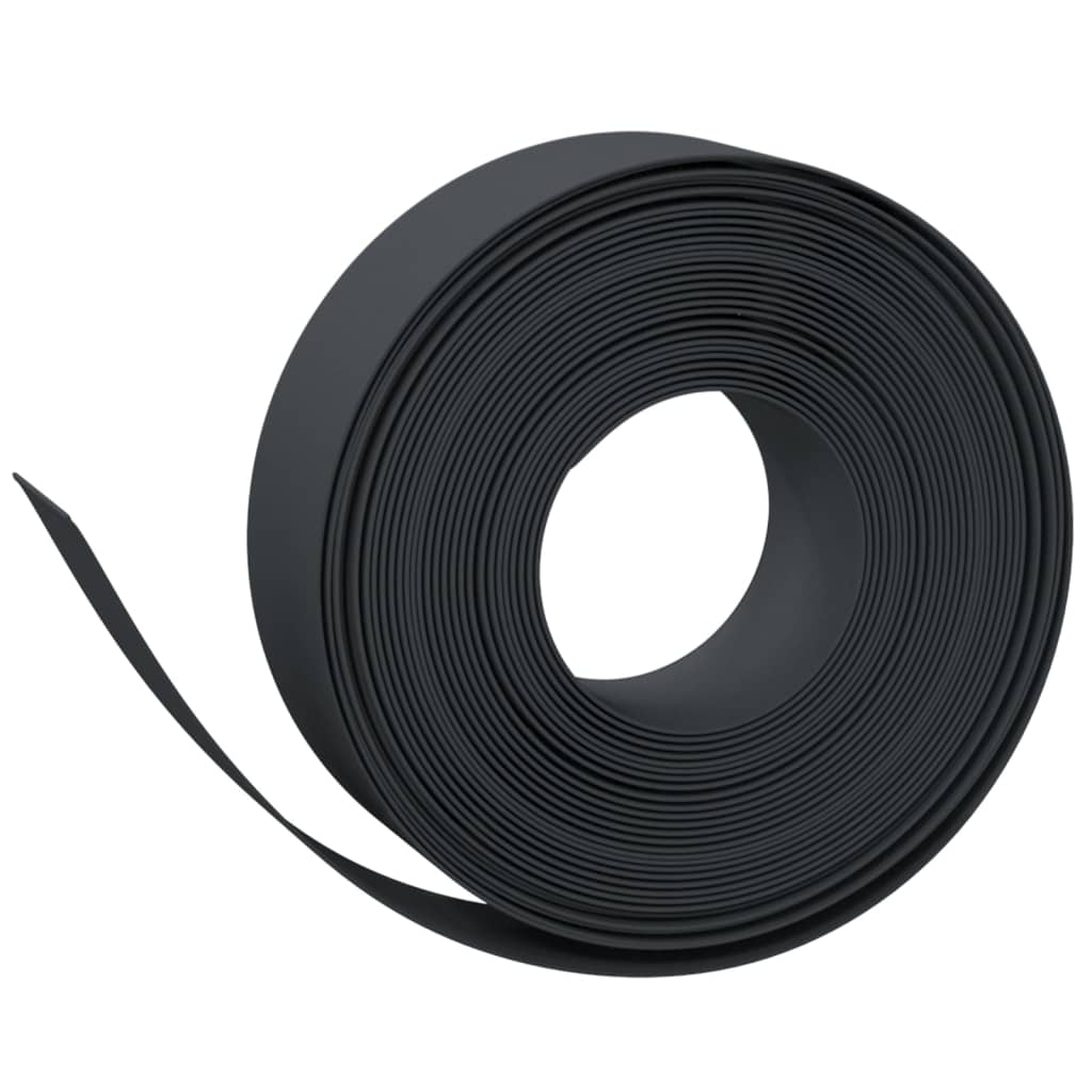 Garden Edgings 2 pcs Black 10 m 15 cm Polyethylene