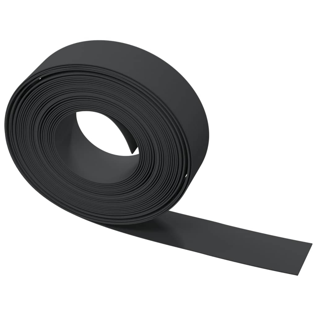 Garden Edgings 3 pcs Black 10 m 15 cm Polyethylene