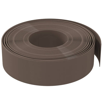 Garden Edgings 3 pcs Brown 10 m 15 cm Polyethylene