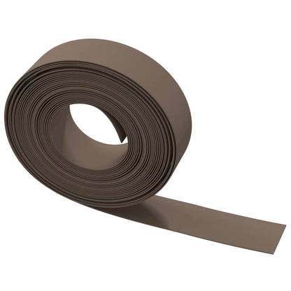 Garden Edgings 4 pcs Brown 10 m 15 cm Polyethylene