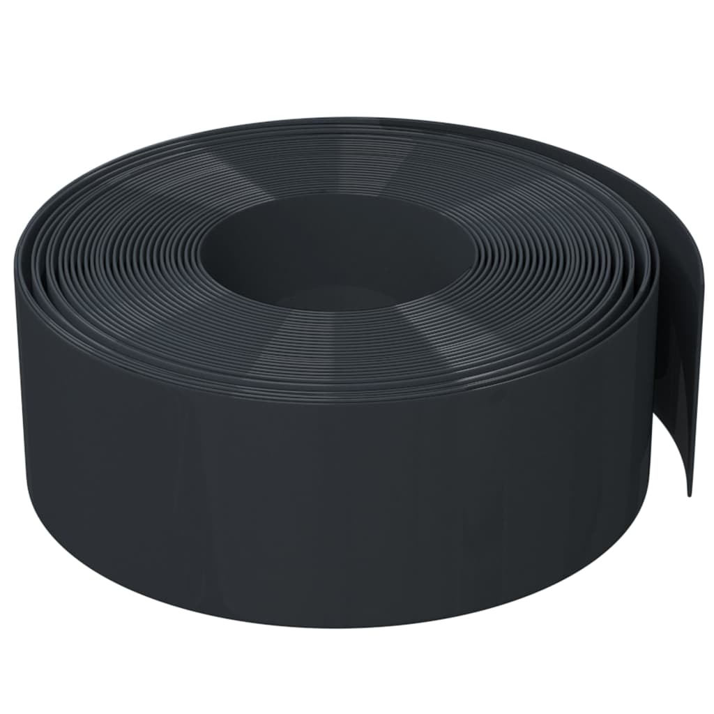 Garden Edgings 2 pcs Black 10 m 20 cm Polyethylene