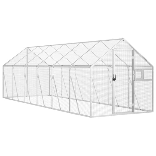 Aviary Silver 1.79x6x1.85 m Aluminium