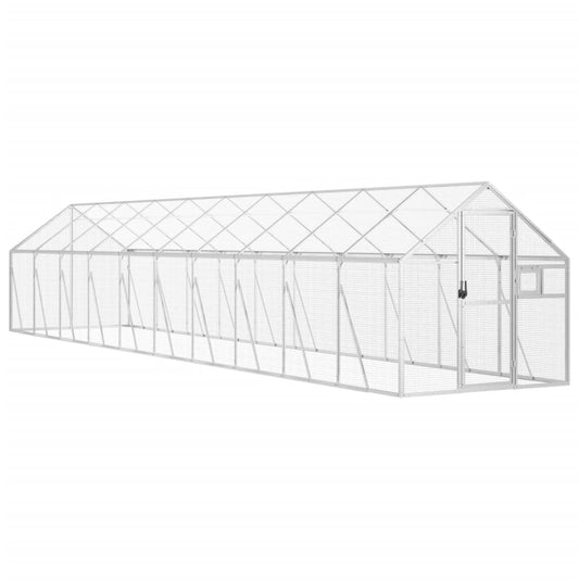 Aviary Silver 1.79x10x1.85 m Aluminium