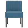 Slipper Chair Blue Velvet