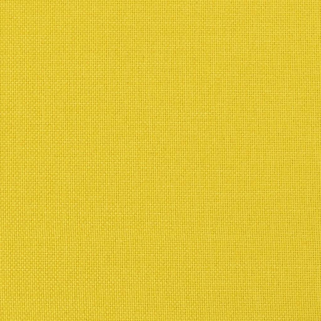 Slipper Chair Light Yellow Fabric