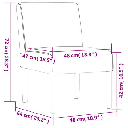 Slipper Chair Light Yellow Fabric