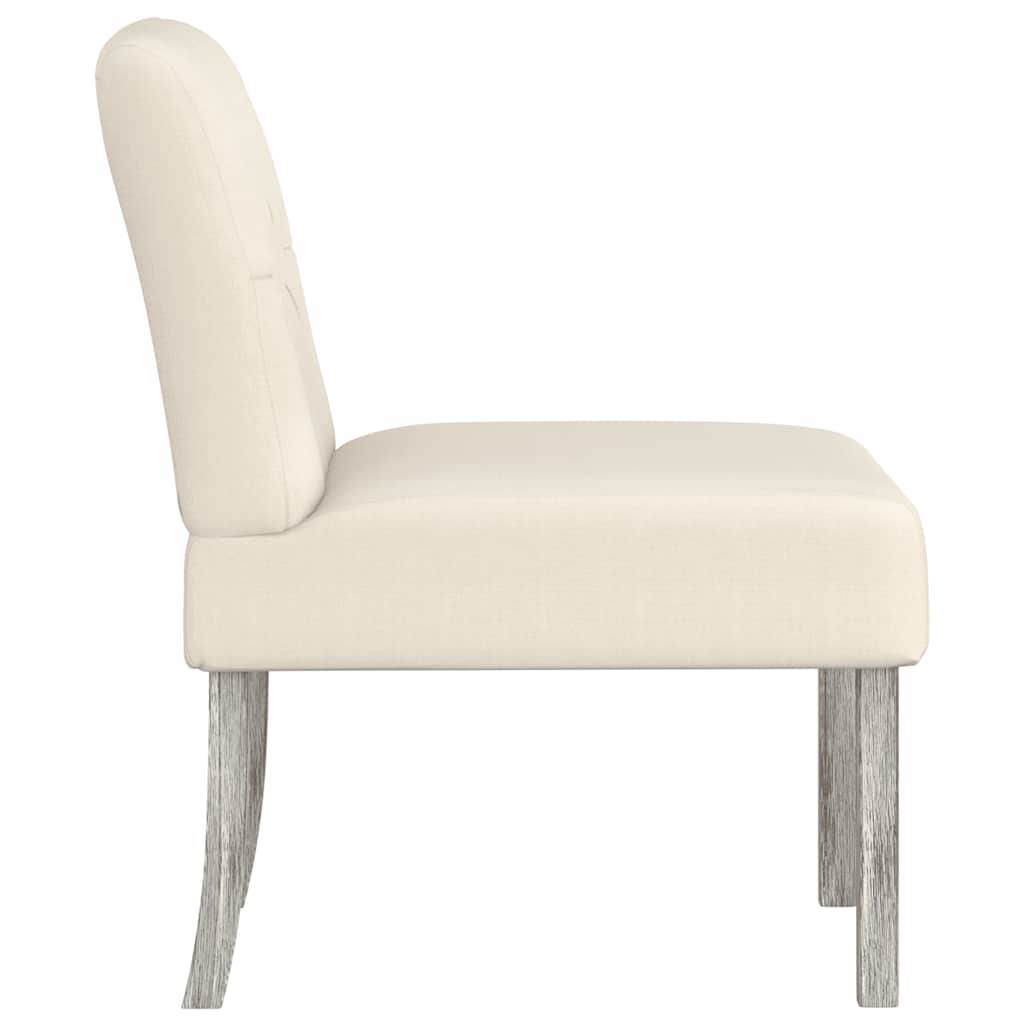 Slipper Chair Linen Button Design