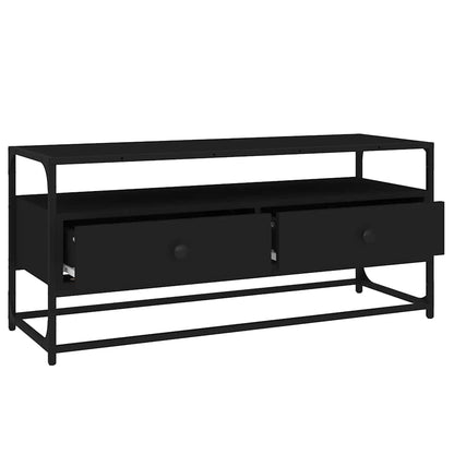 TV Cabinet Black 100x35x45 cm Engineered Wood