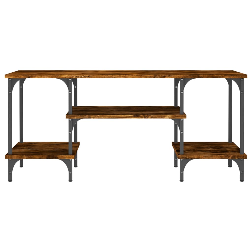 TV Cabinet Smoked Oak 102x35x45.5 cm Engineered Wood