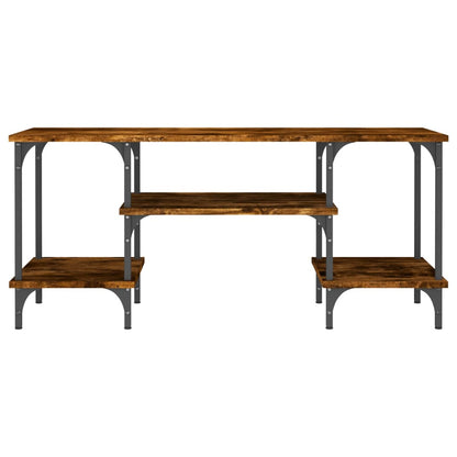 TV Cabinet Smoked Oak 102x35x45.5 cm Engineered Wood