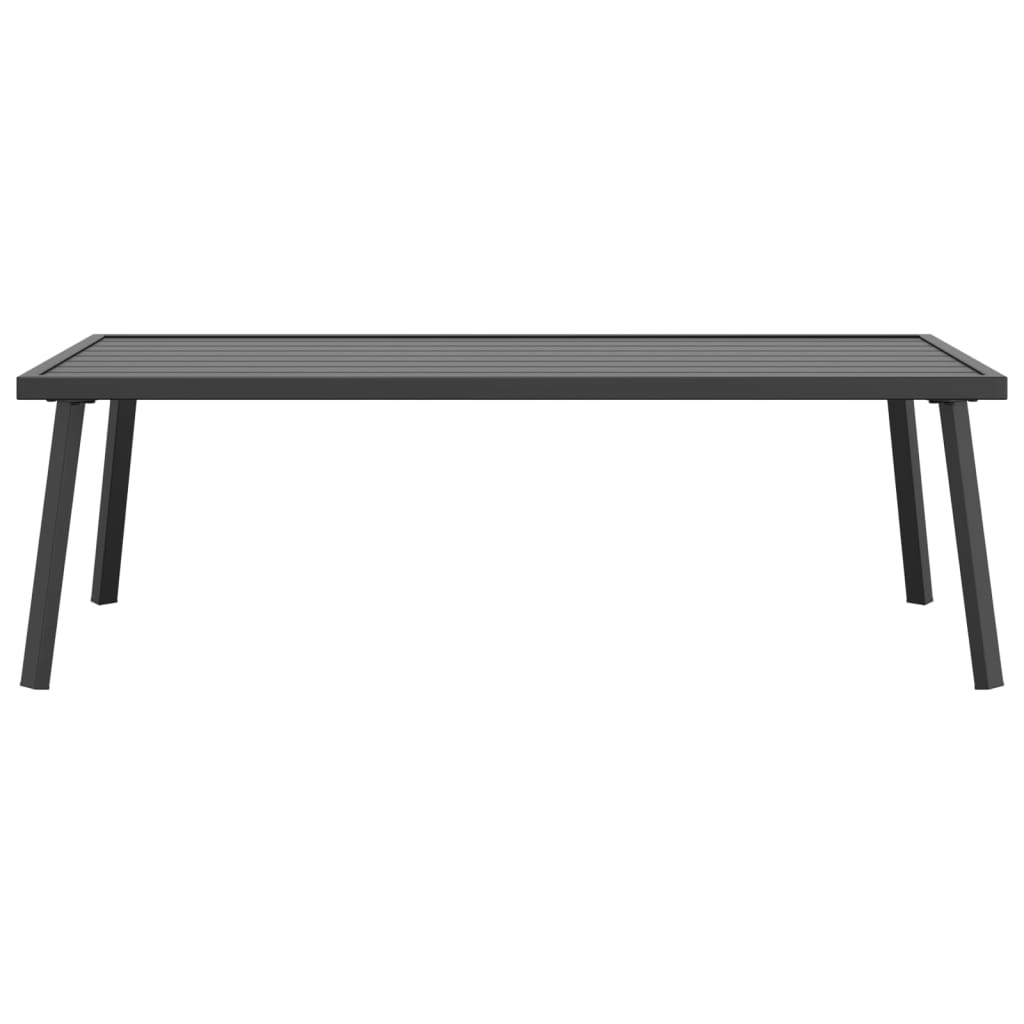 Patio Coffee Table Anthracite 43.3"x21.7"x13.8" Steel