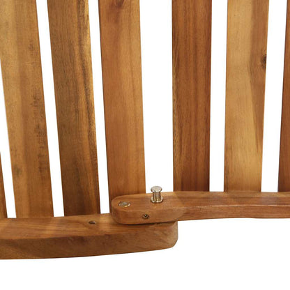 Sun Lounger with Dark Grey Cushions Solid Wood Acacia