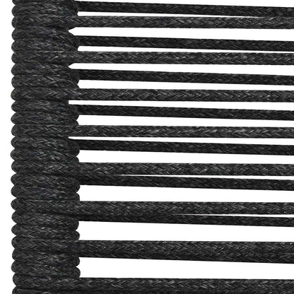 Garden Dining Set | Black | Cotton Rope | Medium | Stackable | Dining Set