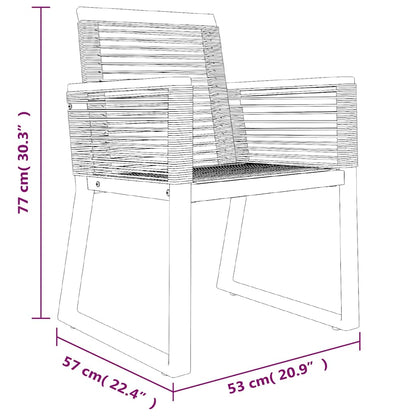 Garden Dining Set | Black | PVC Rattan | 7 Piece Set |  Durable