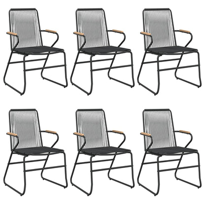 Garden Dining Set | Black | Powder-coated steel | Large |  Durable