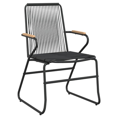 Garden Dining Set | Black | Powder-coated steel | Large |  Durable