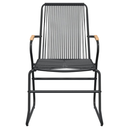 Garden Dining Set | Black | Powder-coated steel | Large |  Durable