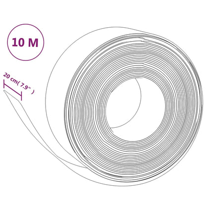 Garden Edging Grey 10 m 20 cm Polyethylene