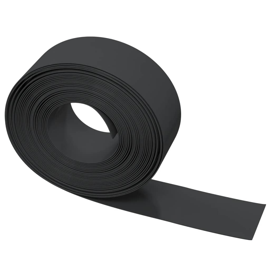 Garden Edging Black 10 m 20 cm Polyethylene