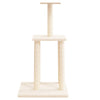 Cat Tree with Sisal Scratching Posts Cream 85.5 cm