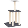 Cat Tree with Sisal Scratching Posts Dark Grey 85.5 cm