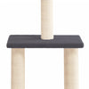 Cat Tree with Sisal Scratching Posts Dark Grey 85.5 cm