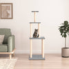 Cat Tree with Sisal Scratching Posts Light Grey 149 cm