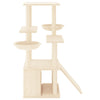 Cat Tree with Sisal Scratching Posts Cream 133 cm