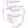 Cat Tree with Sisal Scratching Posts Cream 133 cm