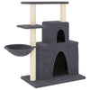 Cat Tree with Sisal Scratching Posts Dark Grey 83 cm