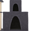 Cat Tree with Sisal Scratching Posts Dark Grey 83 cm