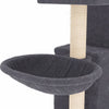Cat Tree with Sisal Scratching Posts Dark Grey 83 cm