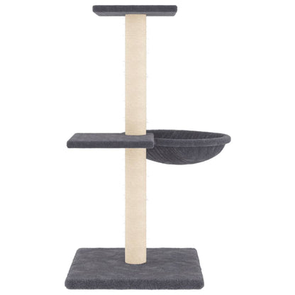 Cat Tree with Sisal Scratching Posts Dark Grey 72 cm