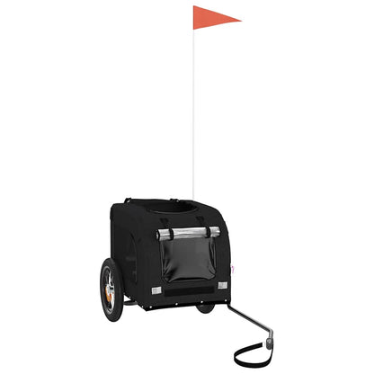 Pet Bike Trailer Black Oxford Fabric and Iron